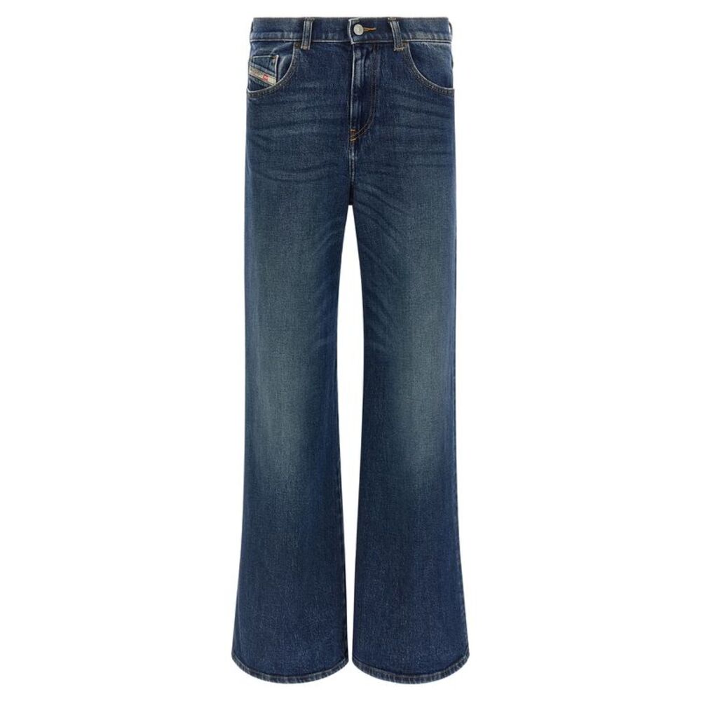 Diesel Blue Cotton Flared Women's Jeans